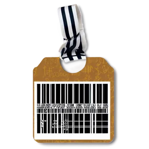 Price Tag With Barcode Png 05252024 PNG image