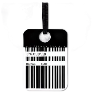 Price Tag With Barcode Png Bgt79 PNG image