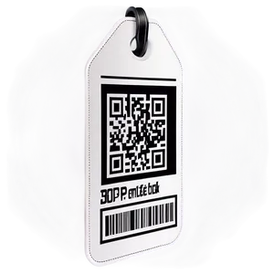 Price Tag With Qr Code Png Cmv40 PNG image