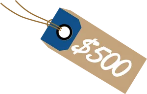 Price Tag500 Dollars PNG