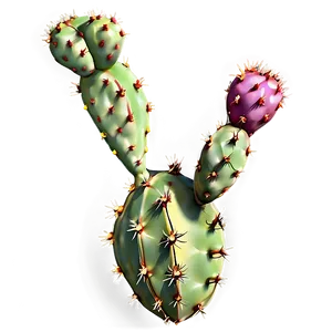 Prickly Pear With Thorns Png 06252024 PNG image