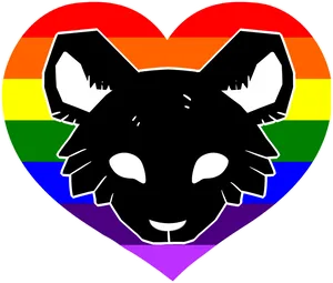 Pride_ Cat_ Heart_ Rainbow_ Background.png PNG image