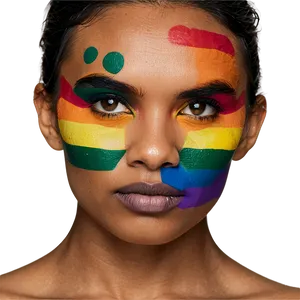 Pride Face Paint PNG Sca