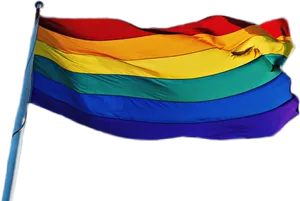 Pride Flag Waving PNG