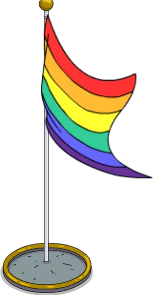 Pride Flagon Stand Illustration PNG image