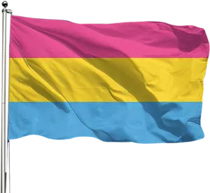 Pride Pansexual Flag Waving PNG