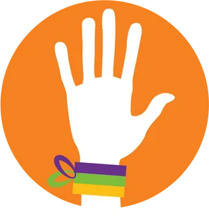 Pride Support Hand Raised PNG