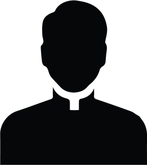 Priest Silhouette Profile PNG image