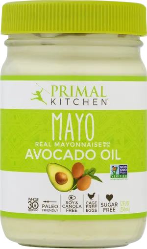 Primal Kitchen Avocado Oil Mayo PNG image