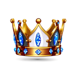 Prince Crown With Crystals PNG 06282024