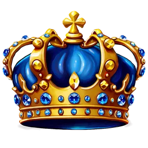 Prince Crown With Crystals PNG Twy