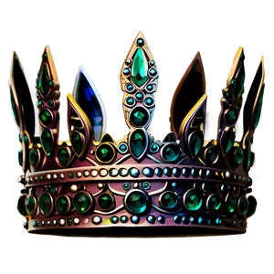 Prince Crown With Emeralds PNG Iot3