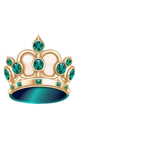 Prince Crown With Emeralds PNG Let25