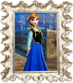 Princess_ Anna_ Frozen_ Frame_ Portrait PNG