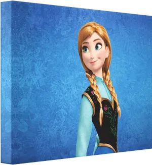 Princess Anna Frozen Portrait PNG image