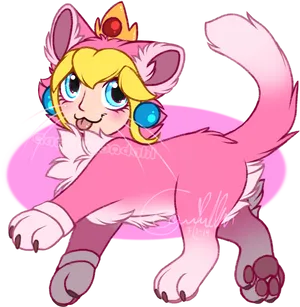 Princess Cat Cartoon Meme PNG image