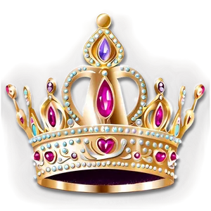 Princess Crown For Cake Topper Png Bsq37 PNG image