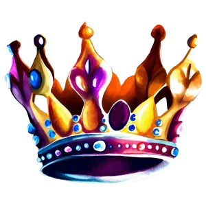 Princess Crown Watercolor Png Ujb PNG image