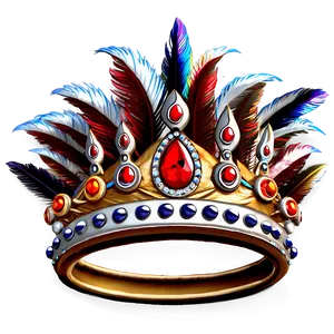 Princess Crown With Feathers Png 05252024 PNG image