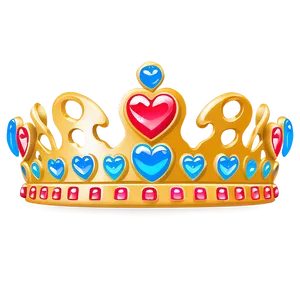 Princess Crown With Hearts Png 05252024 PNG image