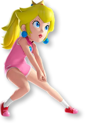 Princess Peach Sports Outfit PNG image