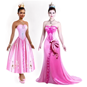 Princess Pink Dress PNG Cpk