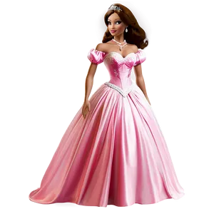 Princess Pink Dress PNG Ghh