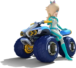 Princess Rosalinaon A T V PNG