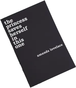 Princess Saves Herself Poetry Book Cover PNG image