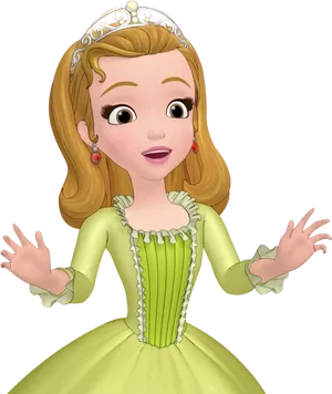 Princess Sofia Animated Character PNG image
