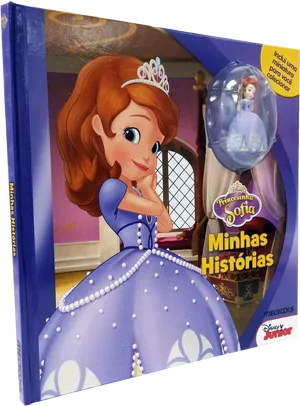 Princess Sofia Bookwith Miniature Figure PNG