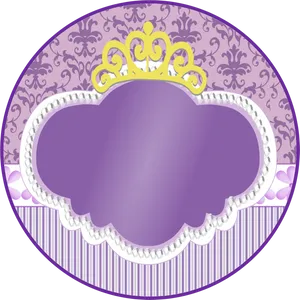Princess Sofia Frame Design PNG image