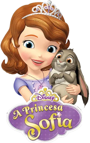Princess Sofiaand Cloverthe Rabbit PNG image