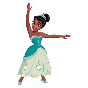 Princess Tiana Dancing PNG Ojm45