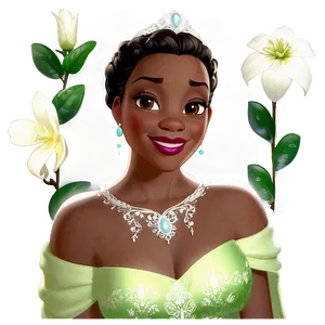 Princess Tiana In Nature PNG 05252024 PNG
