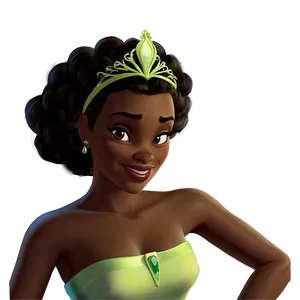 Princess Tiana In Nature PNG 97