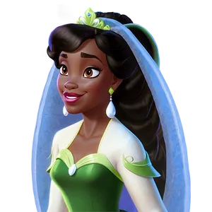 Princess Tiana In Nature PNG Mge PNG