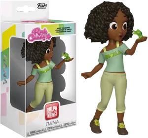 Princess Tiana Rock Candy Figure PNG image