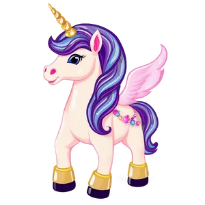 Princess Unicorn Clipart Png Ybn51 PNG image