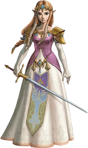 Princess Zelda Legendof Zelda Artwork PNG image