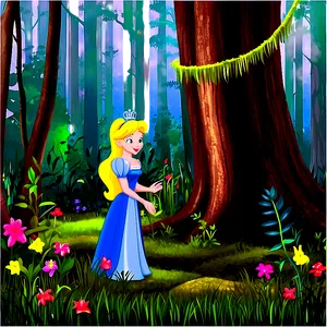 Princesses In The Forest PNG Tjs61