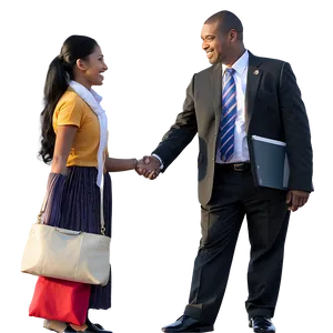 Principal Shaking Hands PNG 14
