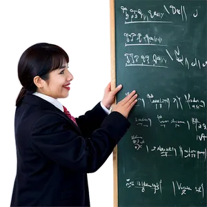 Principal With Chalkboard PNG Ahf