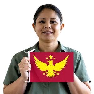 Principal With Flag PNG Nab