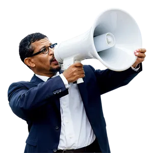Principal With Megaphone PNG Trf