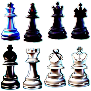 Printable Chess Pieces Template Png 80 PNG image