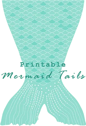 Printable Mermaid Tail Clipart PNG image