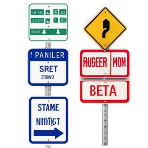 Printable Street Signs Png Frh PNG image