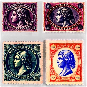 Printable Vintage Stamp PNG 06282024