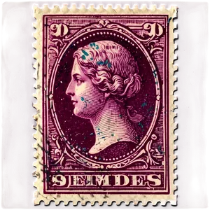 Printable Vintage Stamp PNG Ldy